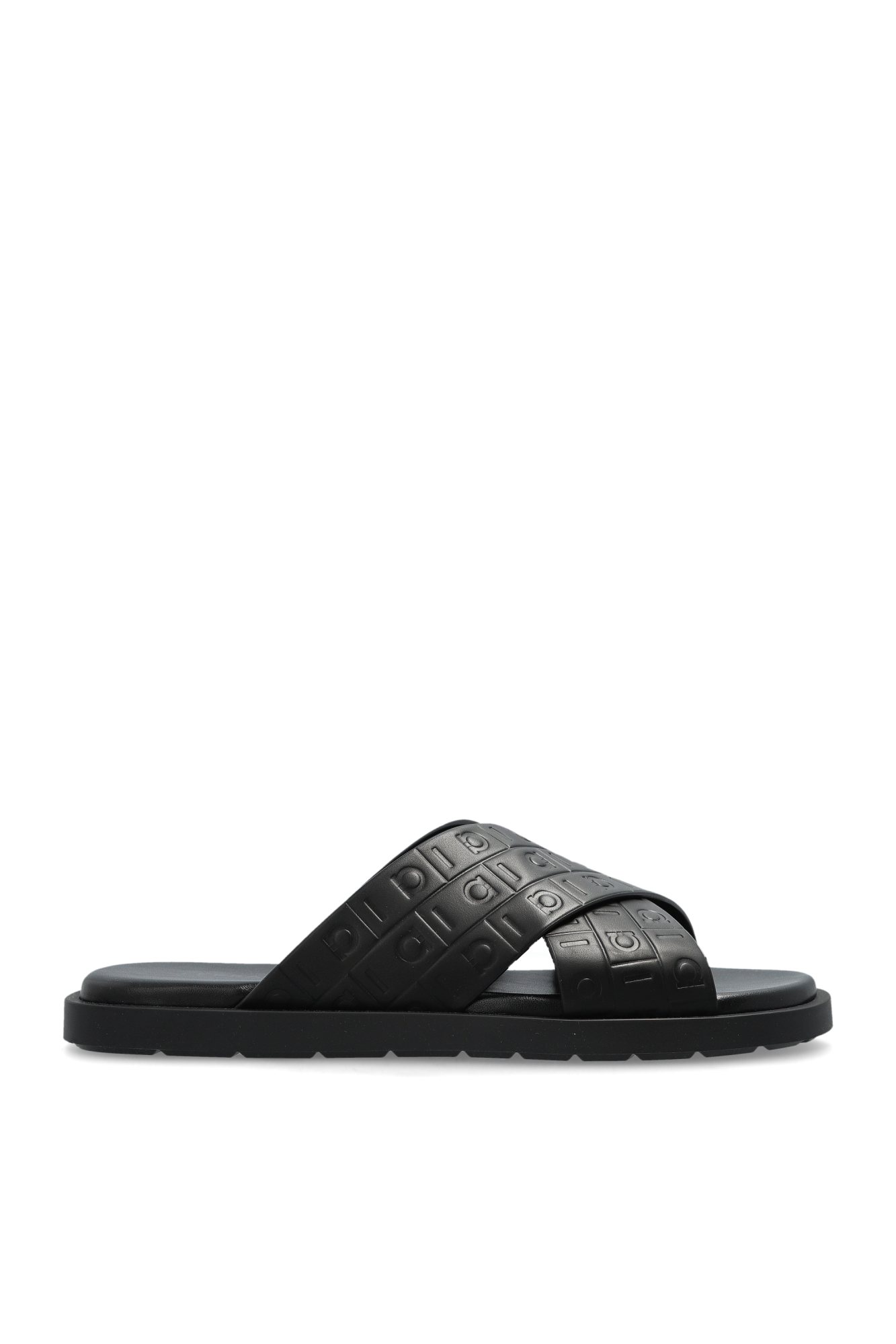 FERRAGAMO Leather slides Brise | Men's | Vitkac